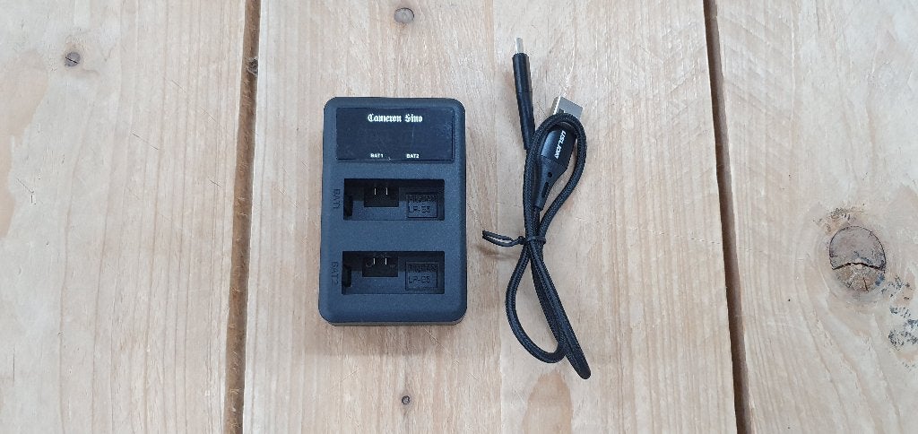 Oplader / Charger - Voor 2x Canon LPE5 accu - Cameron Sino, Audio, Tv en Foto, Fotografie | Accu's en Batterijen, Canon, Ophalen of Verzenden