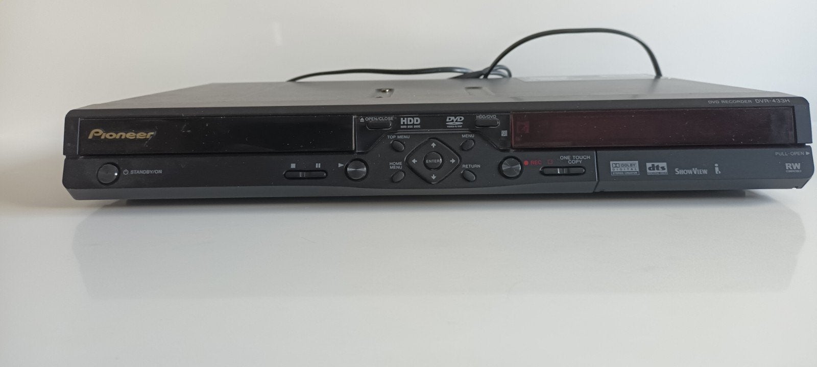 Pioneer DVR-433H-K DVD Recorder met HDD en afstandsbediening, Gebruikt, Met harddisk, Dvd-recorder, Ophalen of Verzenden