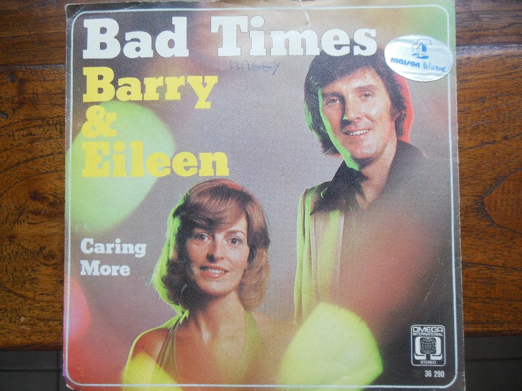 single barry & eileen bad times 45rpm jukebox vinyl record, Gebruikt, 7 inch, Single, Ophalen of Verzenden