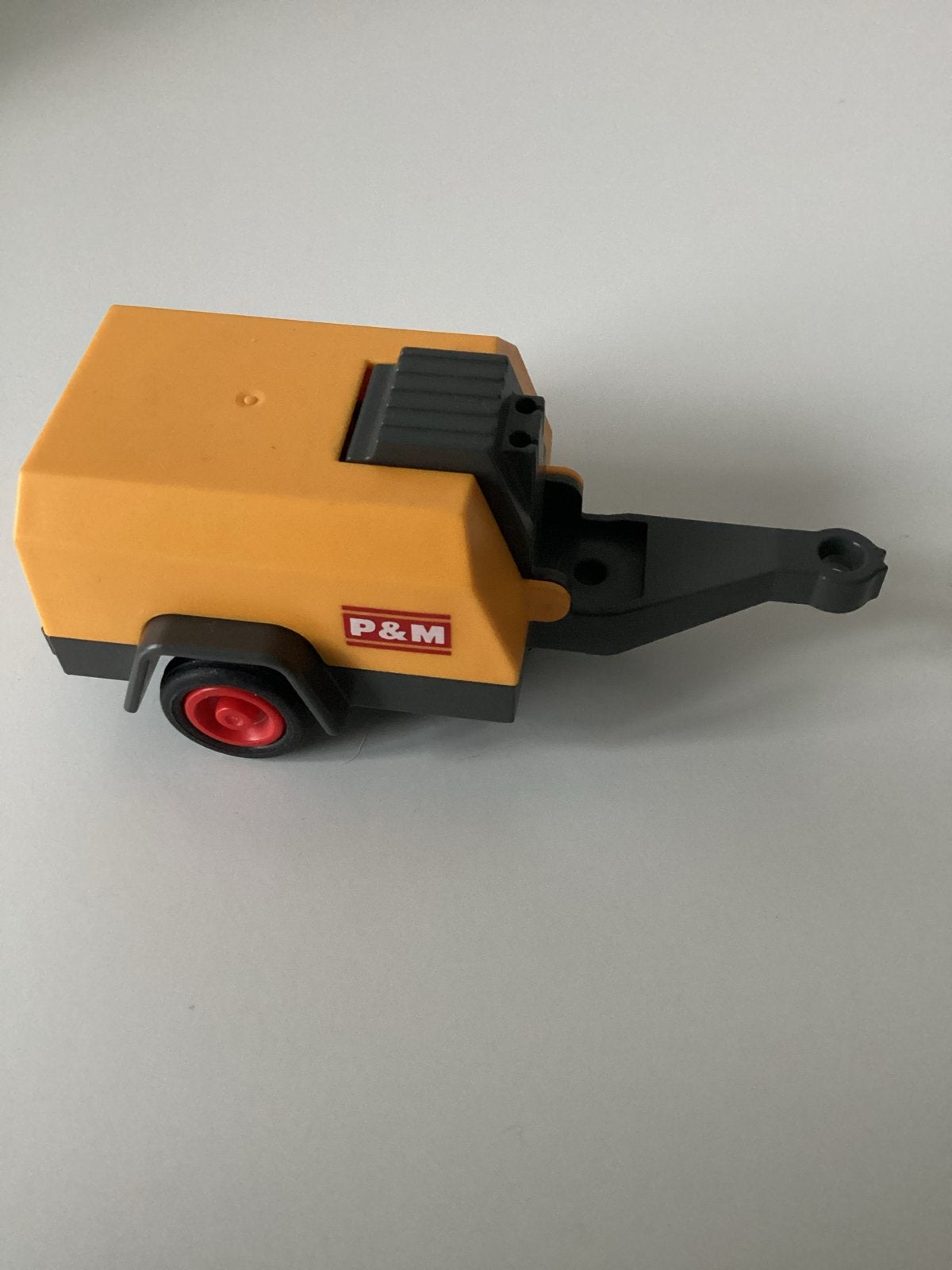 Playmobil Gele Compressor/Generator Trailer (2002) - Set 327, Ophalen of Verzenden, Gebruikt, Jongen of Meisje