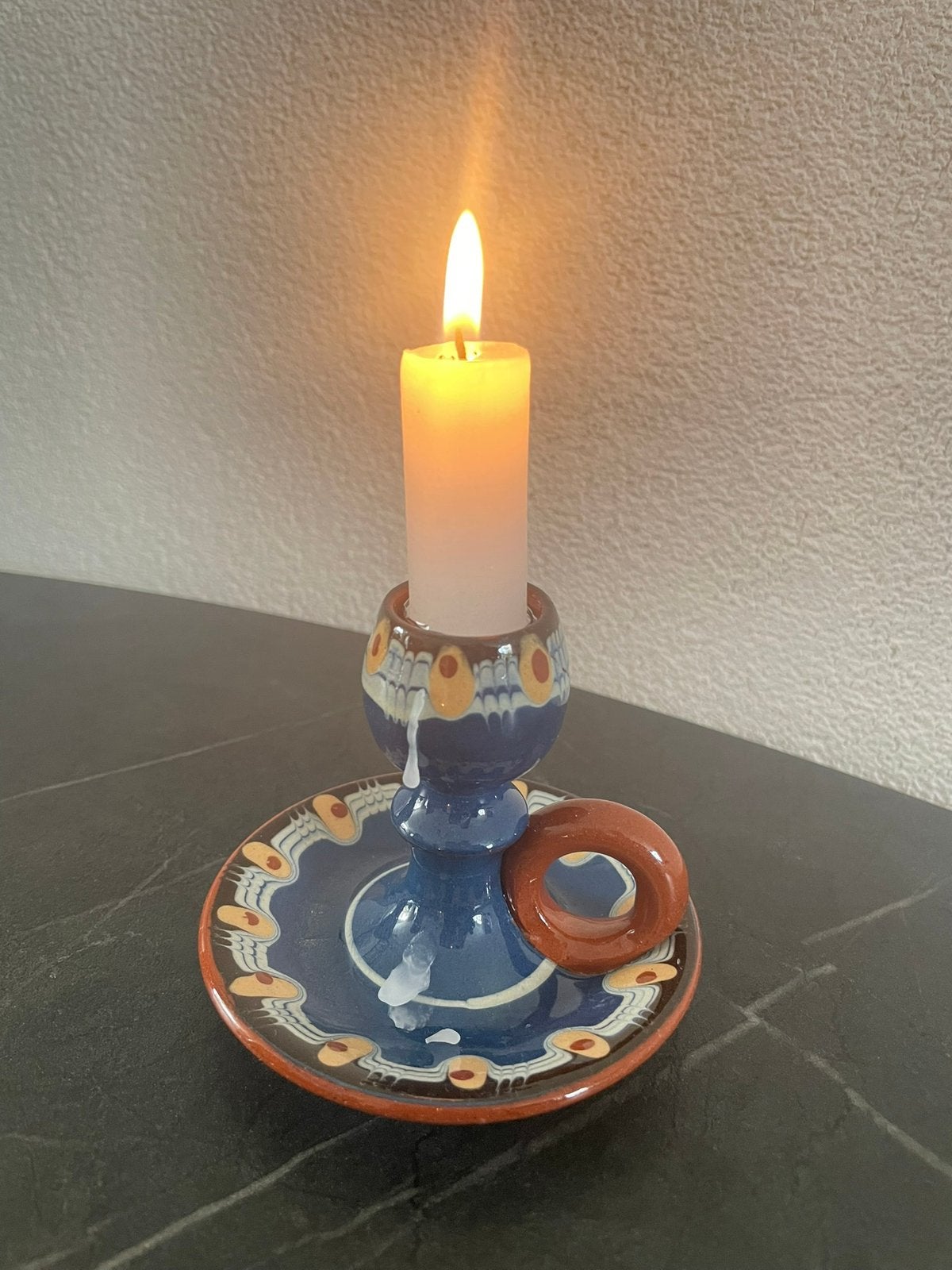 Aardewerk kandelaar - kaarsenhouder - Marrakesh stijl, Ophalen, Keramiek of Aardewerk