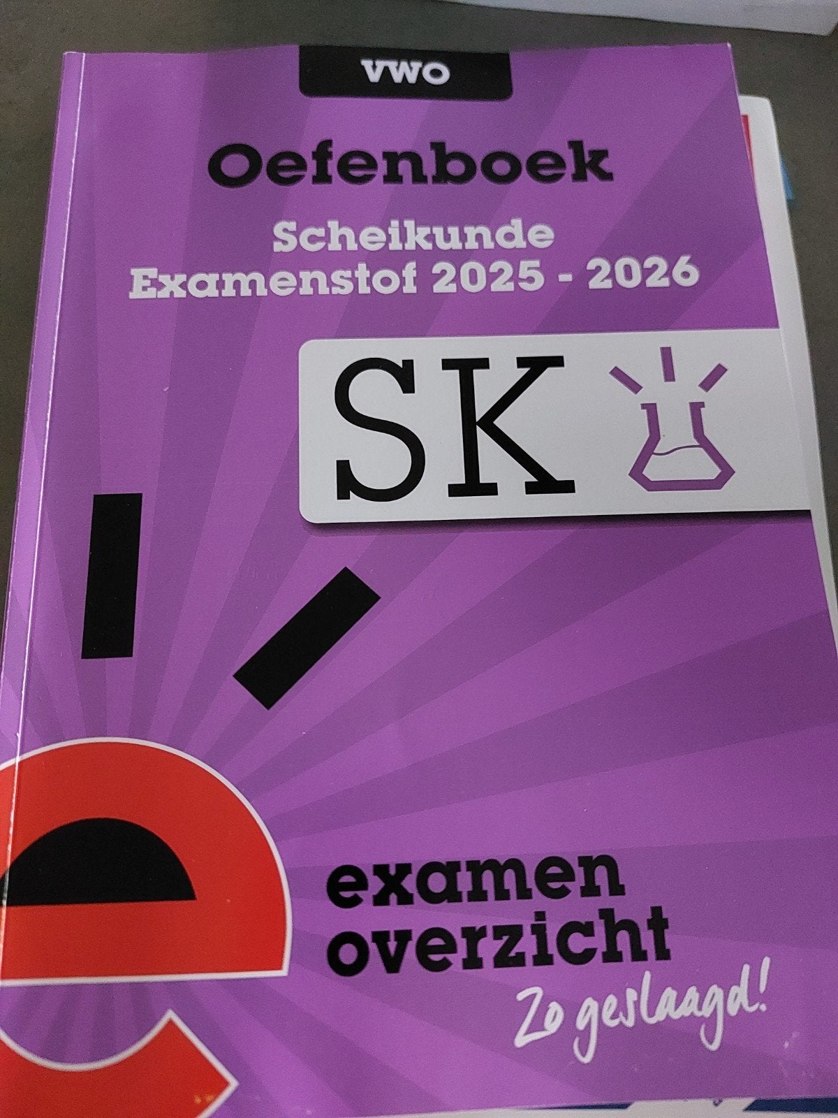 ExamenOverzicht - Oefenboek Examenstof Scheikunde VWO, Boeken, Schoolboeken, Ophalen of Verzenden, Nederlands, Overige niveaus