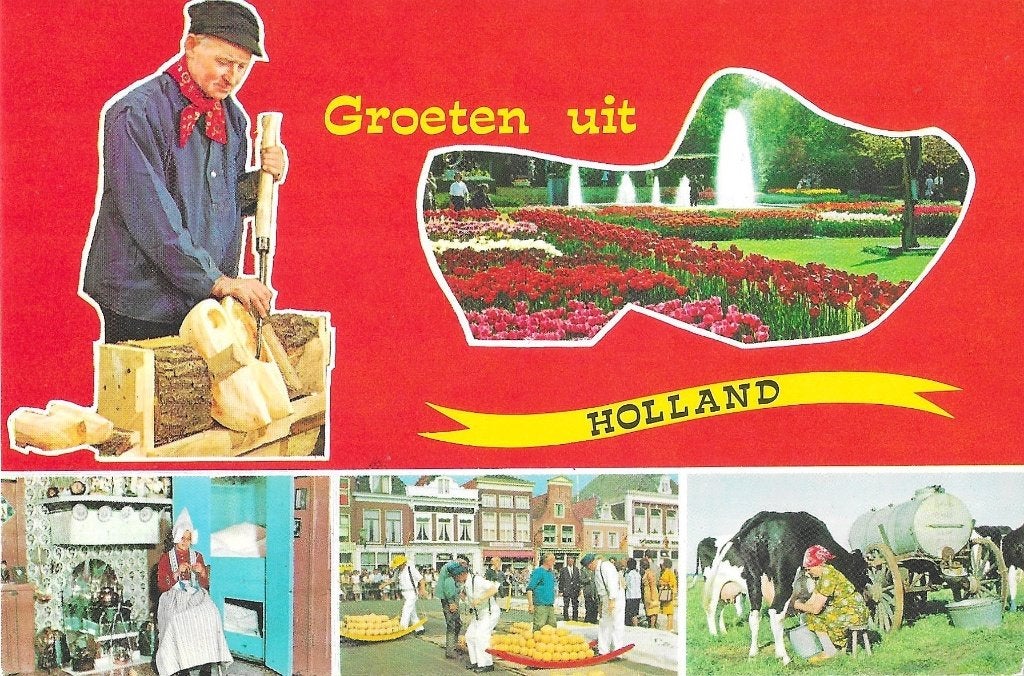 AK Holland - Groeten uit Holland, Ophalen of Verzenden, 1960 tot 1980, Ongelopen, Overige thema's