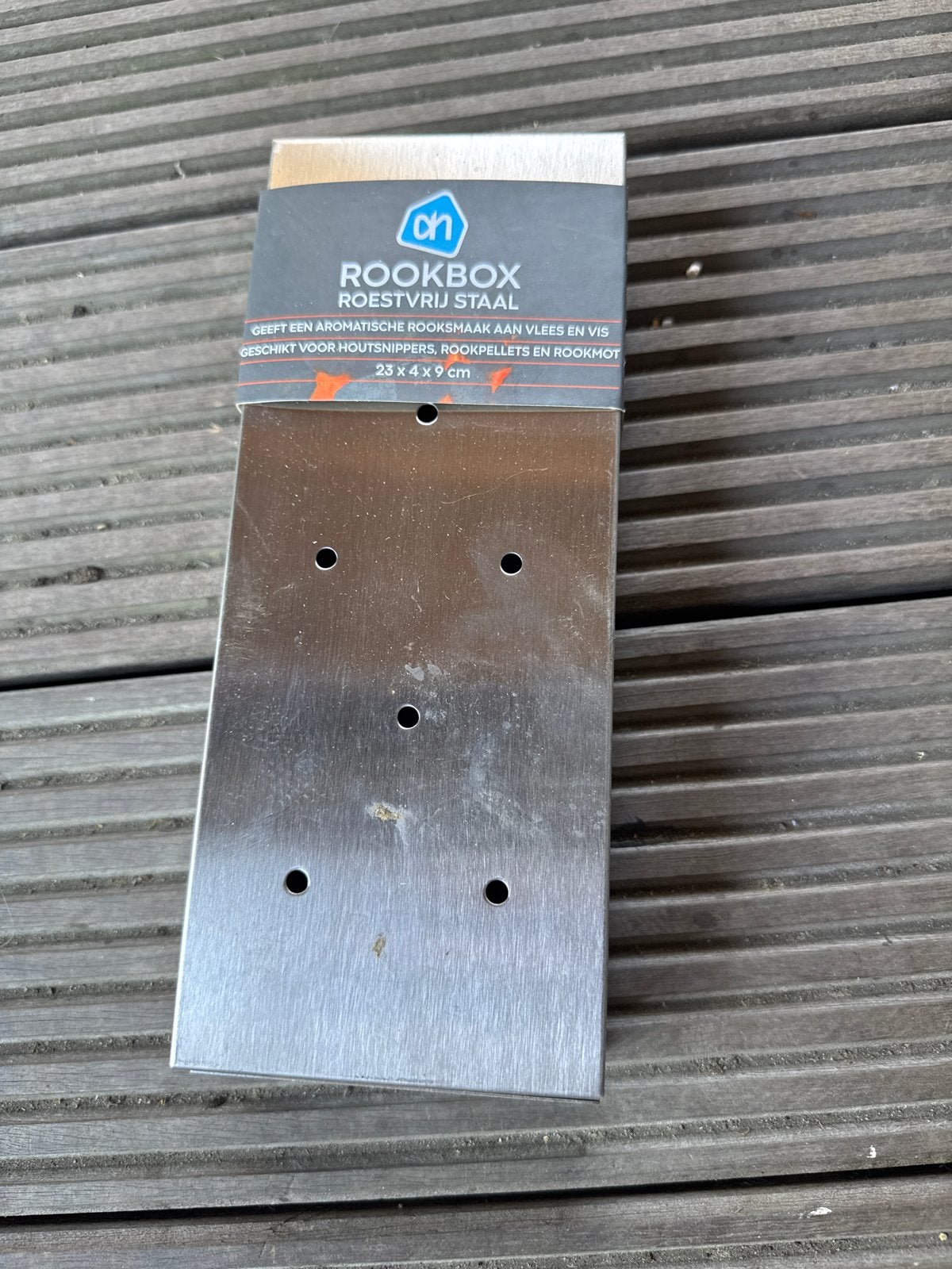 Albert Heijn Rookbox RVS voor BBQ, Ophalen of Verzenden, Nieuw