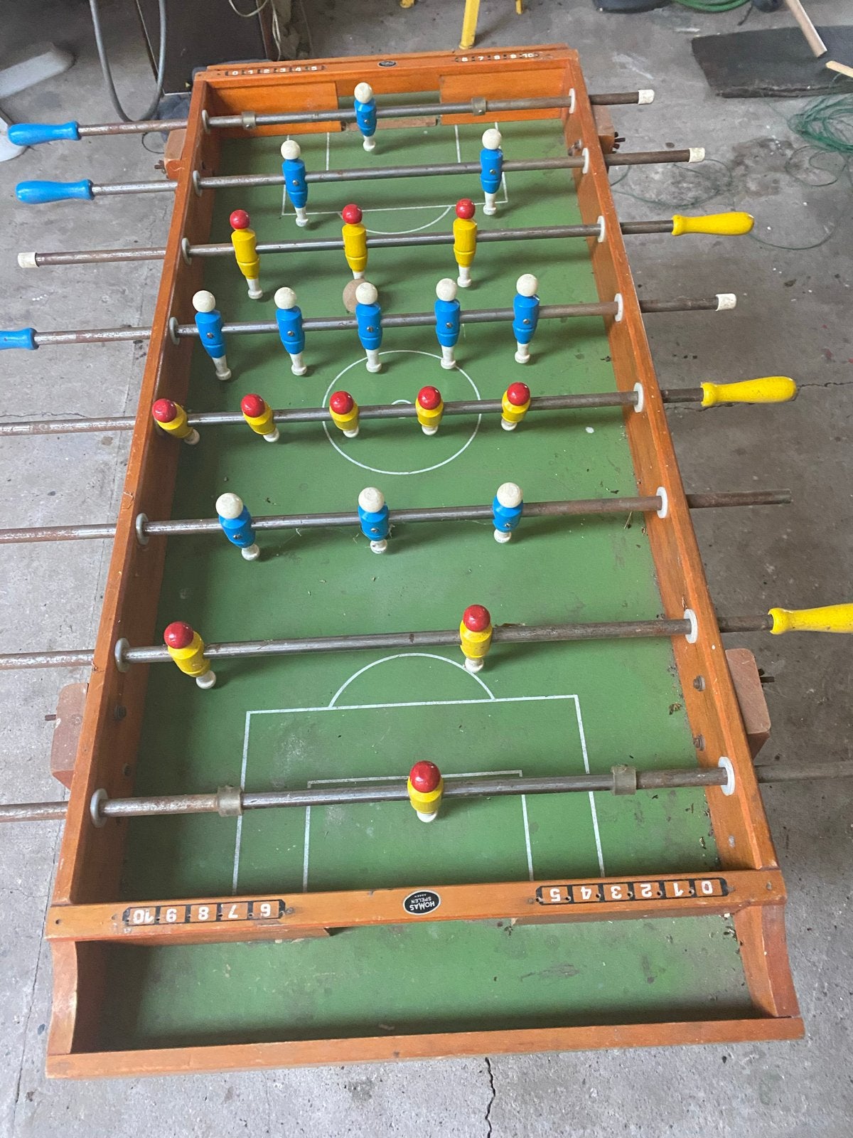 Vintage Tafelvoetbaltafel - 125x85x85 cm, Kinderen en Baby's, Speelgoed | Overig, Ophalen, Gebruikt, Jongen of Meisje