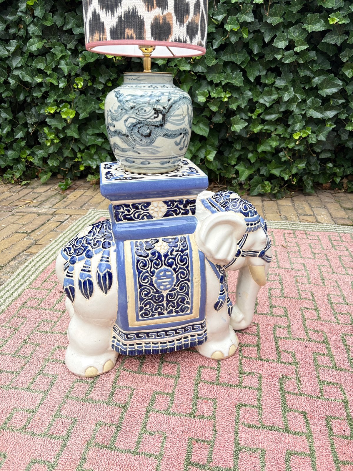 Plantentafel olifant keramiek, Ophalen of Verzenden, Zo goed als nieuw