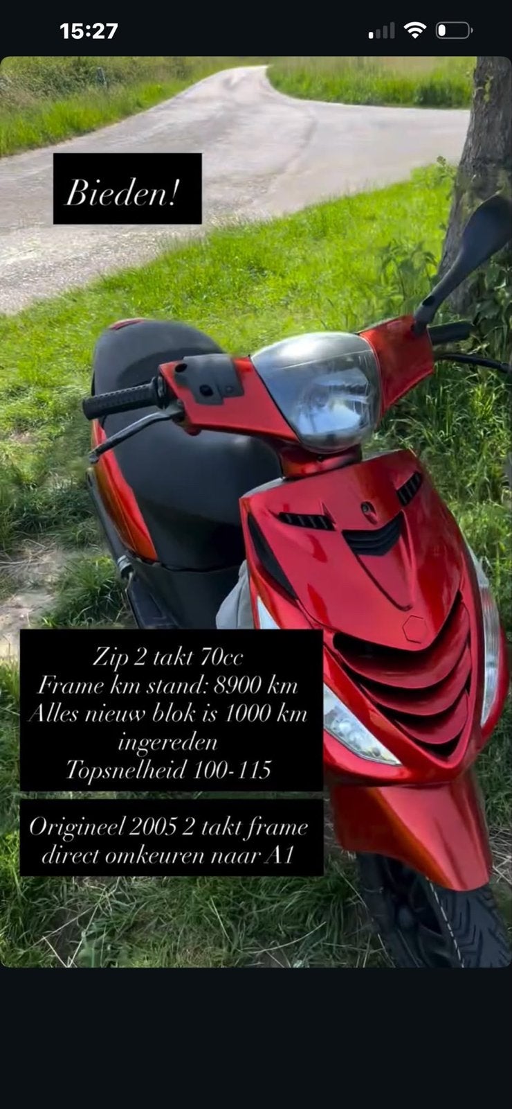 Piaggio Zip 2-takt 70cc - Nieuw blok, hoge topsnelheid, Ophalen of Verzenden, Gebruikt