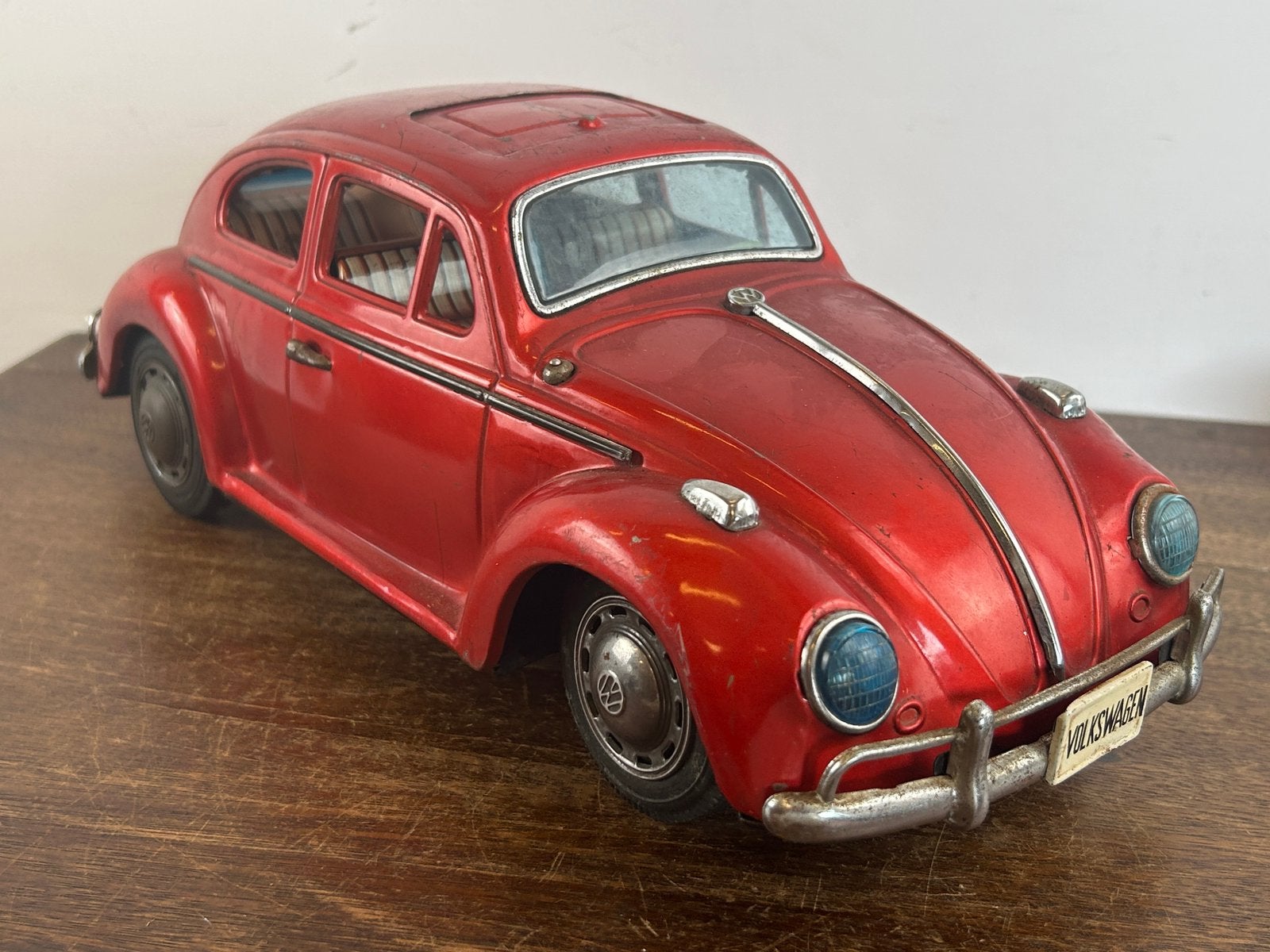 Bandai Blikken Volkswagen Kever Groot Schuifdak, Antiek en Kunst, Ophalen of Verzenden