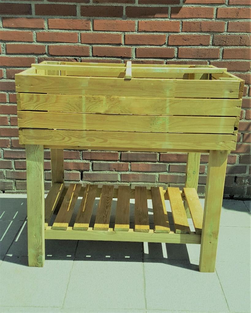 Tafel model plantenbak, kweekbak 80 x 40 xh70 cm., Nieuw, Ophalen of Verzenden, Balkon, 60 tot 100 cm