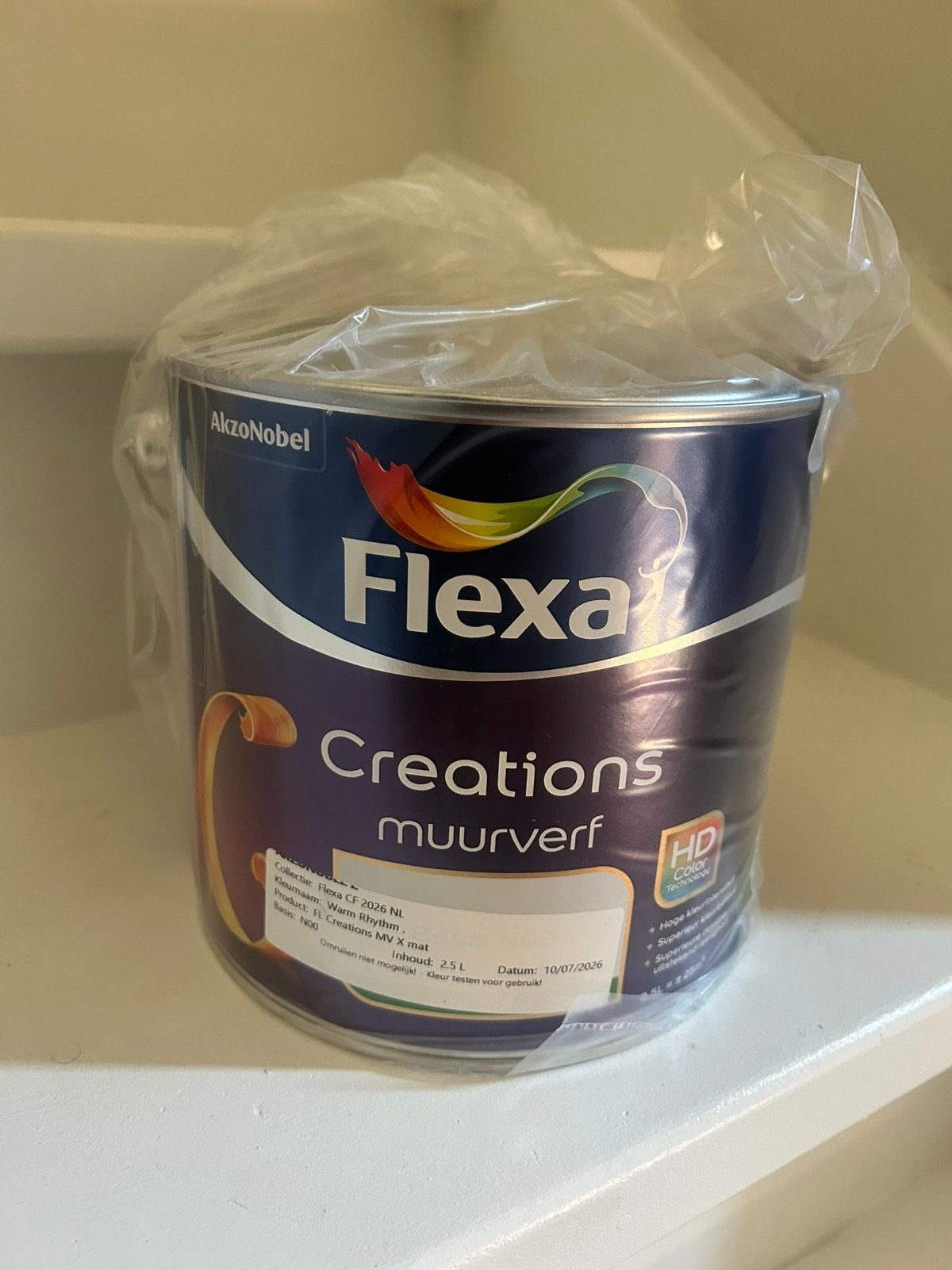 Flexa creations - warm rythm extra mat, Minder dan 5 liter, Ophalen, Nieuw, Verf