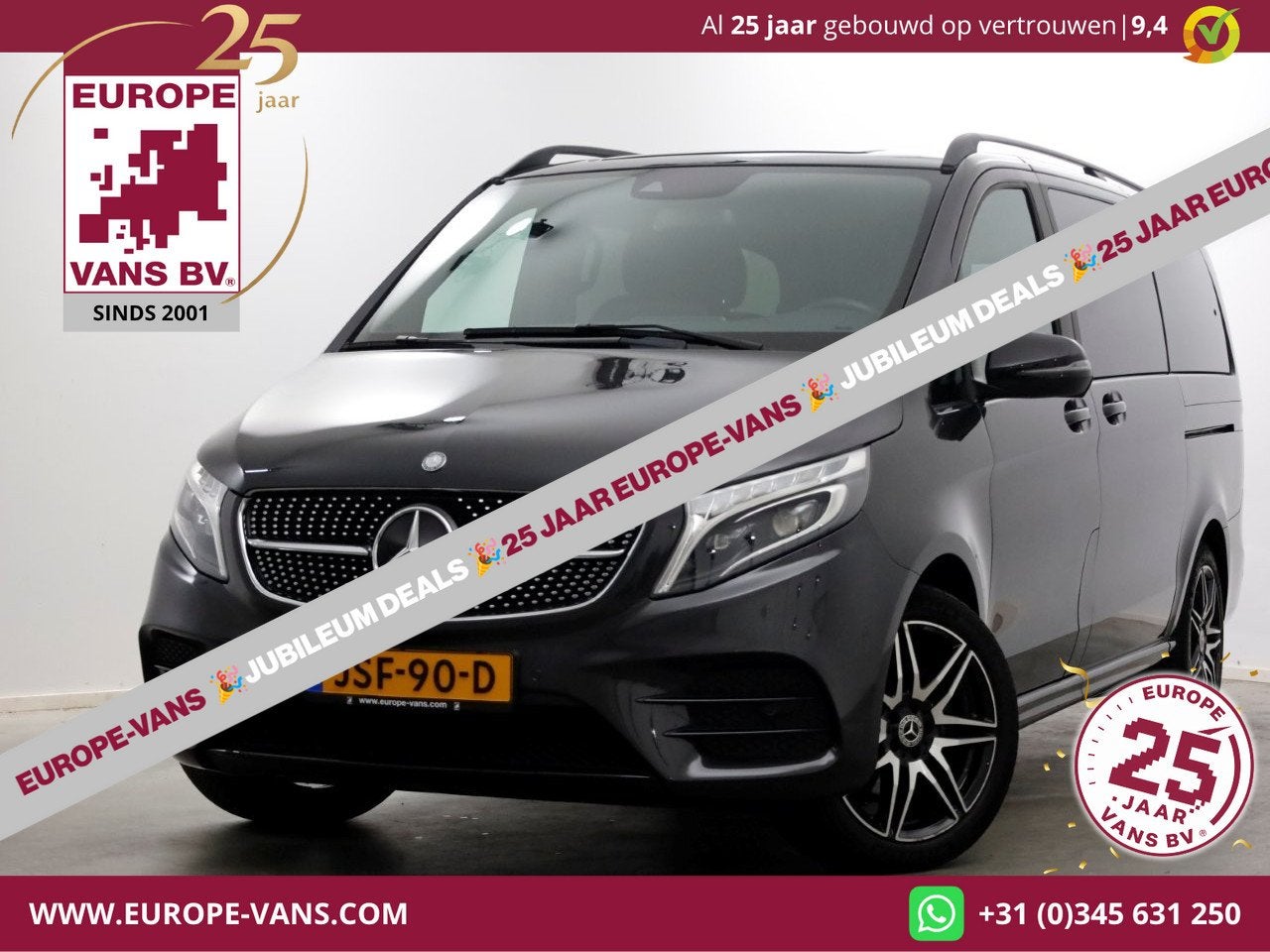 Mercedes-Benz V-Klasse 300d 4-MATIC Lang Edition AMG Persone, Auto's, Automaat, Gebruikt, Euro 6, 2000 kg