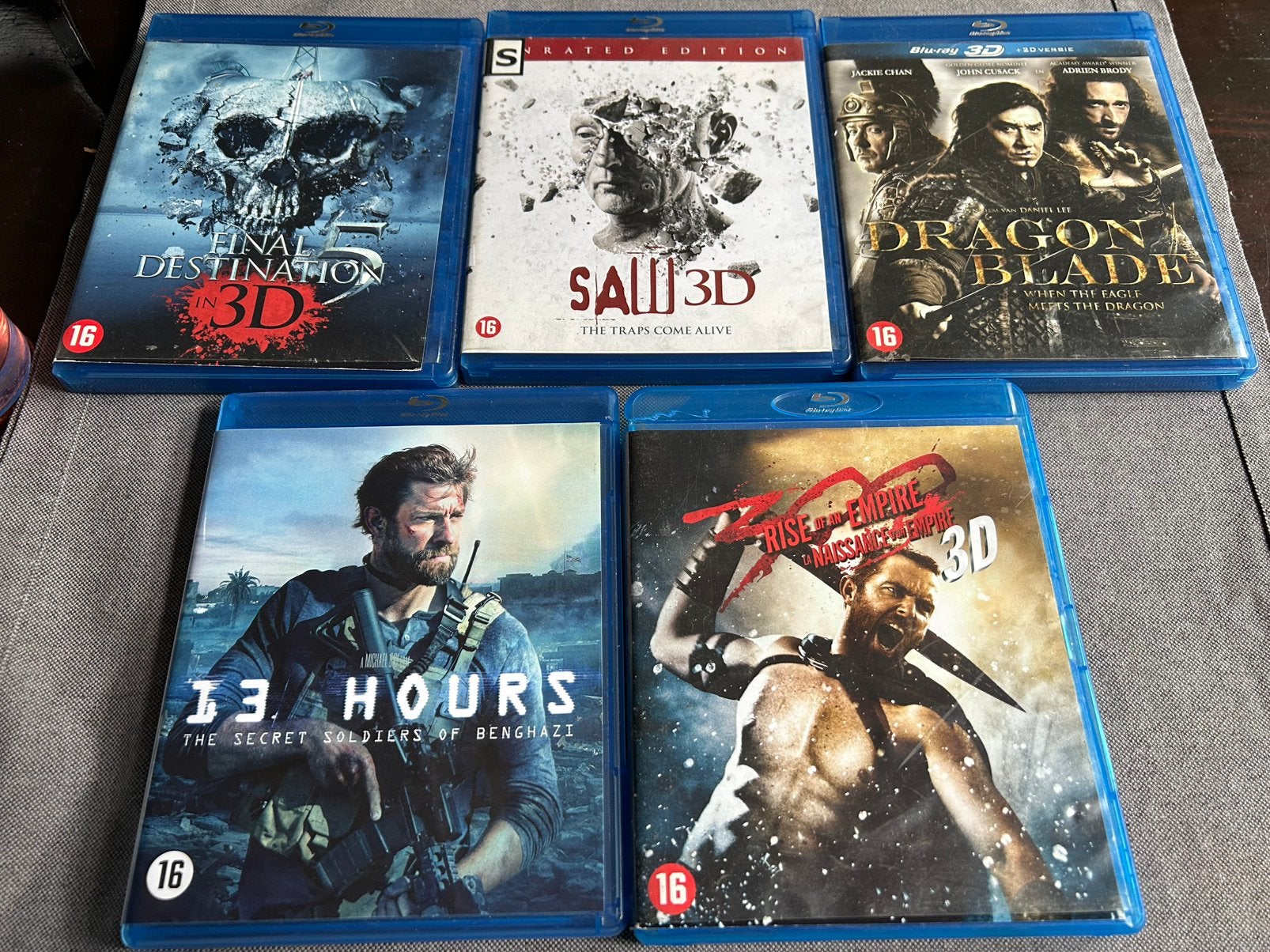 5 Blu-Rays, Ophalen of Verzenden, Zo goed als nieuw, Actie