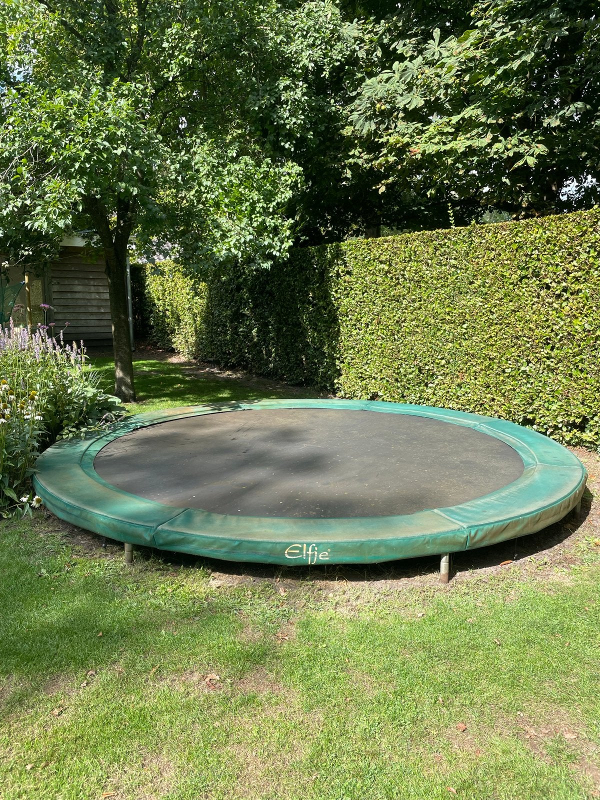 Elfje trampoline 430 cm, Ophalen, Gebruikt
