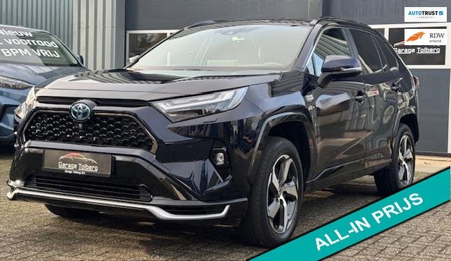 Toyota RAV4 2.5 Plug-in Hybrid AWD Style LIMITED, LEREN BEKL, Auto's, Automaat, Gebruikt, 2487 cc, Blauw