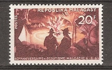Scouting, Madagascar, 1964., Ophalen of Verzenden, Postfris, Overige thema's