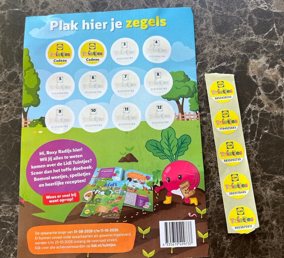 Lidl zegels tuintjes, Lidl, Ophalen of Verzenden
