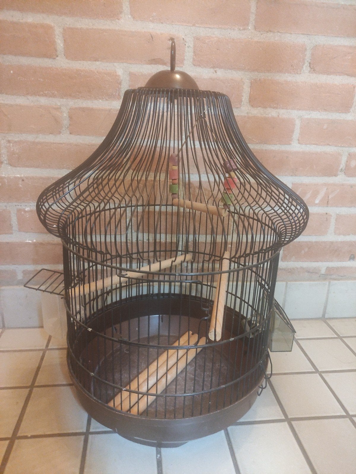 Vogelkooi, Ophalen of Verzenden, Gebruikt, Metaal, Vogelkooi