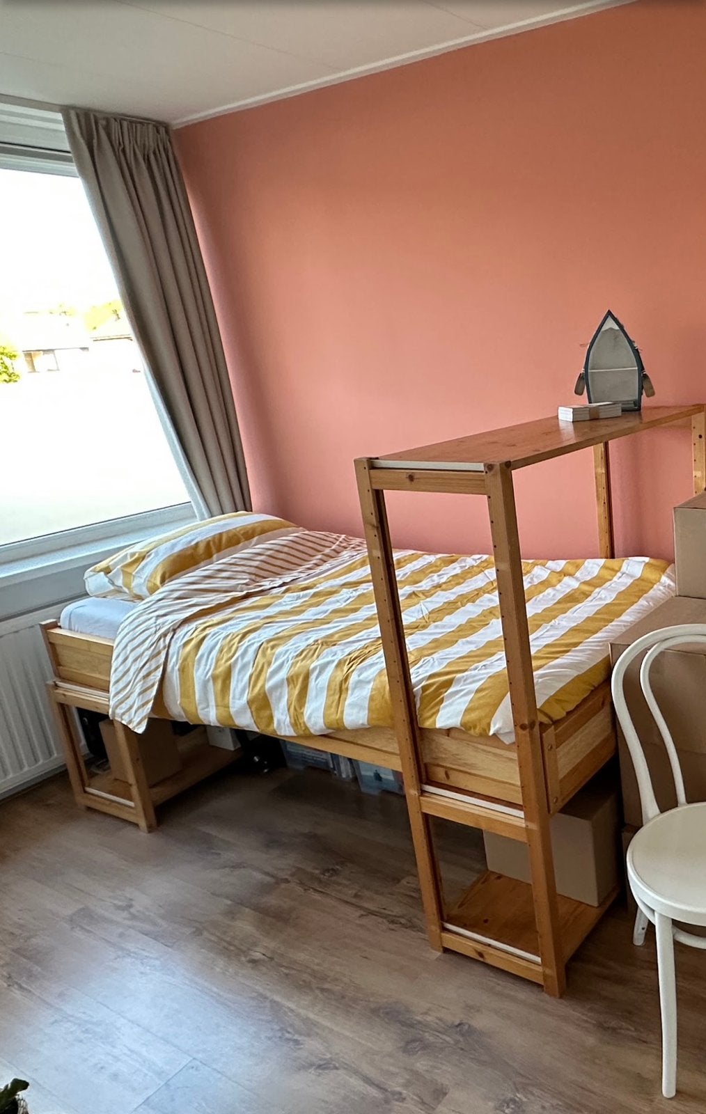 Lundia bed 180x90, Ophalen, Gebruikt, 90 cm, Eenpersoons