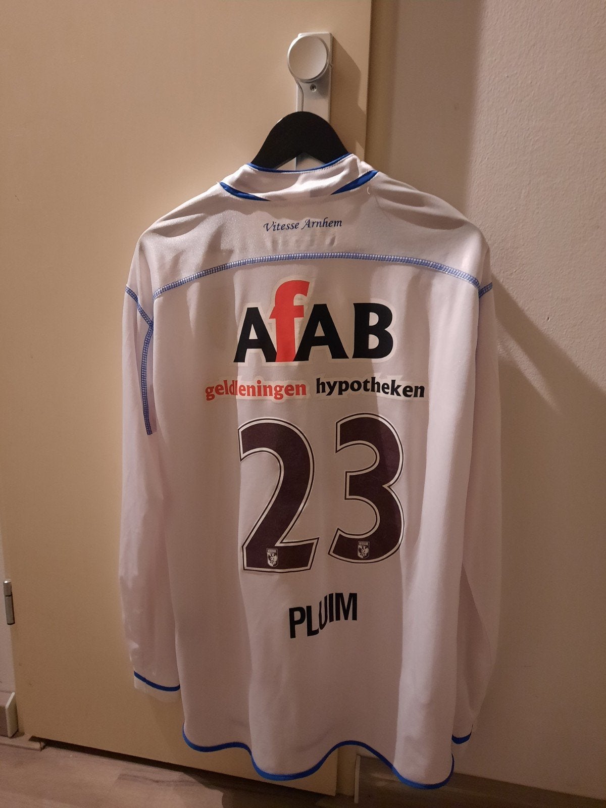 Matchworn shirt vitesse wiljan pluim 2007/2008, Verzamelen, Sportartikelen en Voetbal, Ophalen of Verzenden, Zo goed als nieuw