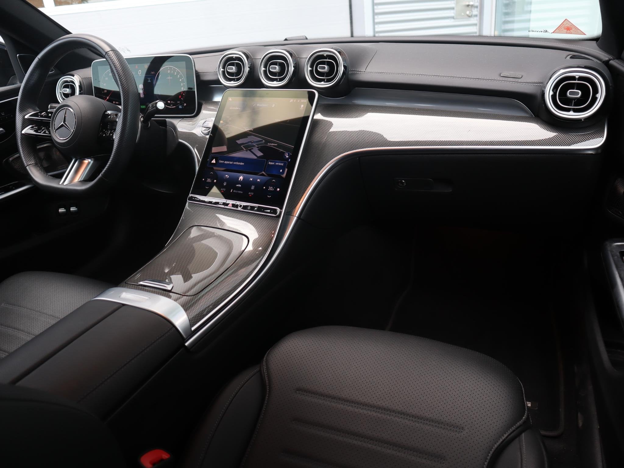 Mercedes-Benz C-klasse Estate 300 e Business Solution AMG, Auto's, Dealer onderhouden, 2020 kg, Zwart, Hybride Elektrisch/Benzine