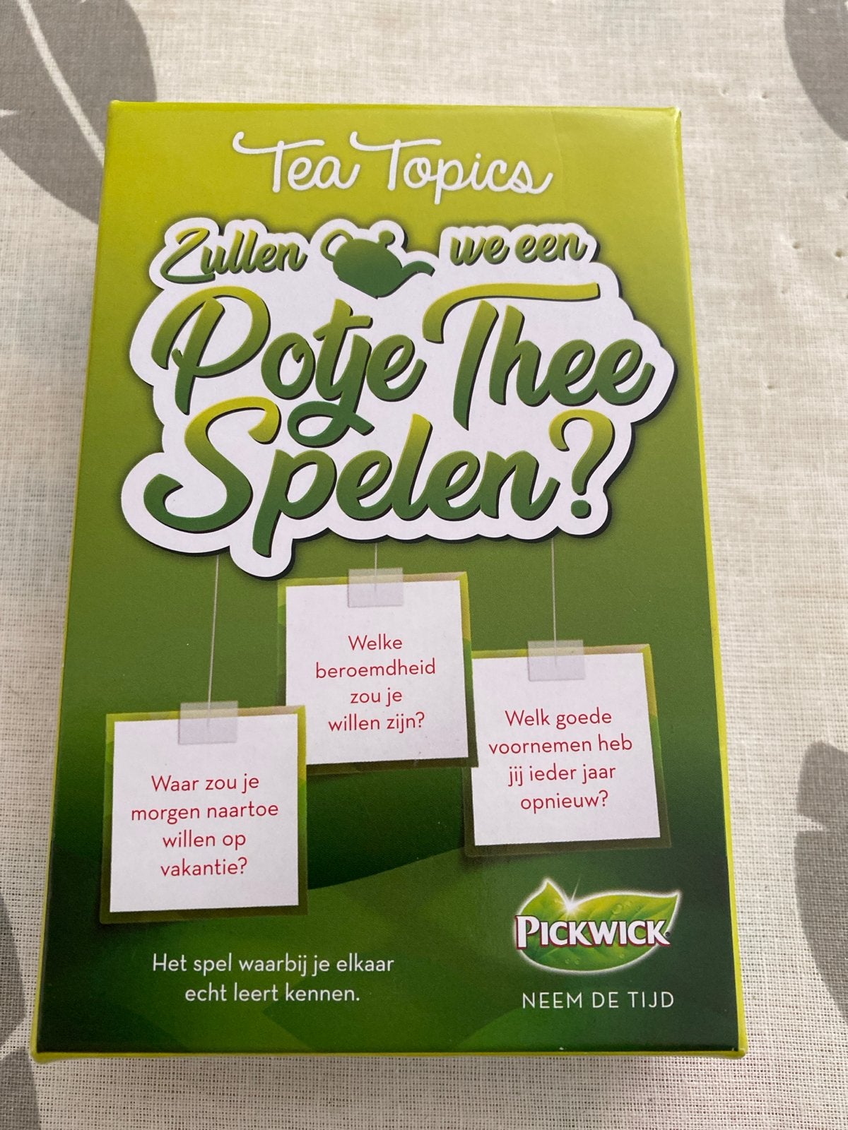 Tea Topics: Zullen we een Potje Thee Spelen? - Pickwick, Vijf spelers of meer, Ophalen of Verzenden, Nieuw