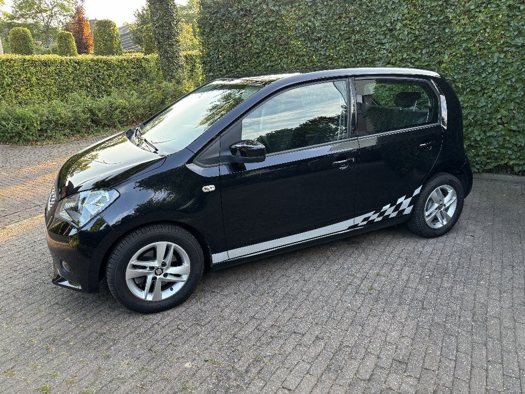 Seat Mii 1.0 60pk 2017 AIRCO/ELEKTR.RAMEN/ETC., Voorwielaandrijving, Stof, Zwart, 840 kg