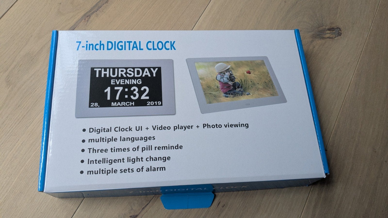 7-inch Digitale Klok met Foto- en Videoweergave, Ophalen of Verzenden, Zo goed als nieuw