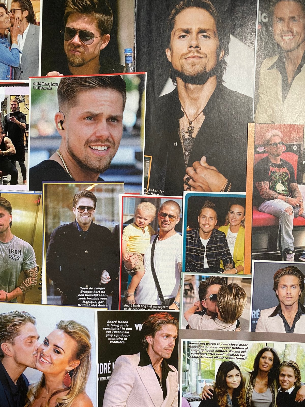 100 Knipsels André Hazes, Boeken, Tijdschriften en Kranten, Ophalen of Verzenden, Zo goed als nieuw, Gossip of Showbizz
