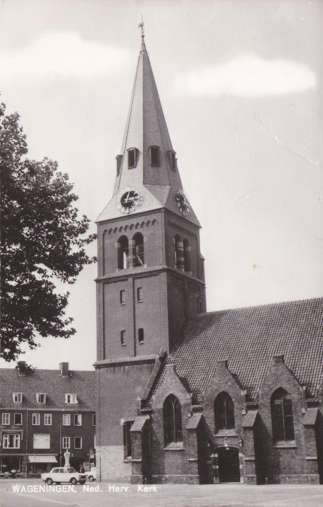 18574 Wageningen Gelderland N h kerk 1973 Klimmen Renkum, Verzamelen, Ansichtkaarten | Nederland, Verzenden, 1960 tot 1980, Gelopen
