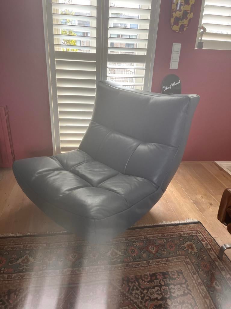 Togo fauteuil, Italiaans design, Ophalen, Gebruikt, 100 tot 125 cm, Leer