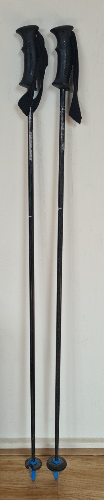 Komperdell Pure Carbon Black skistokken in maat 120 / 48", Gebruikt, Stokken, Skiën, Ophalen