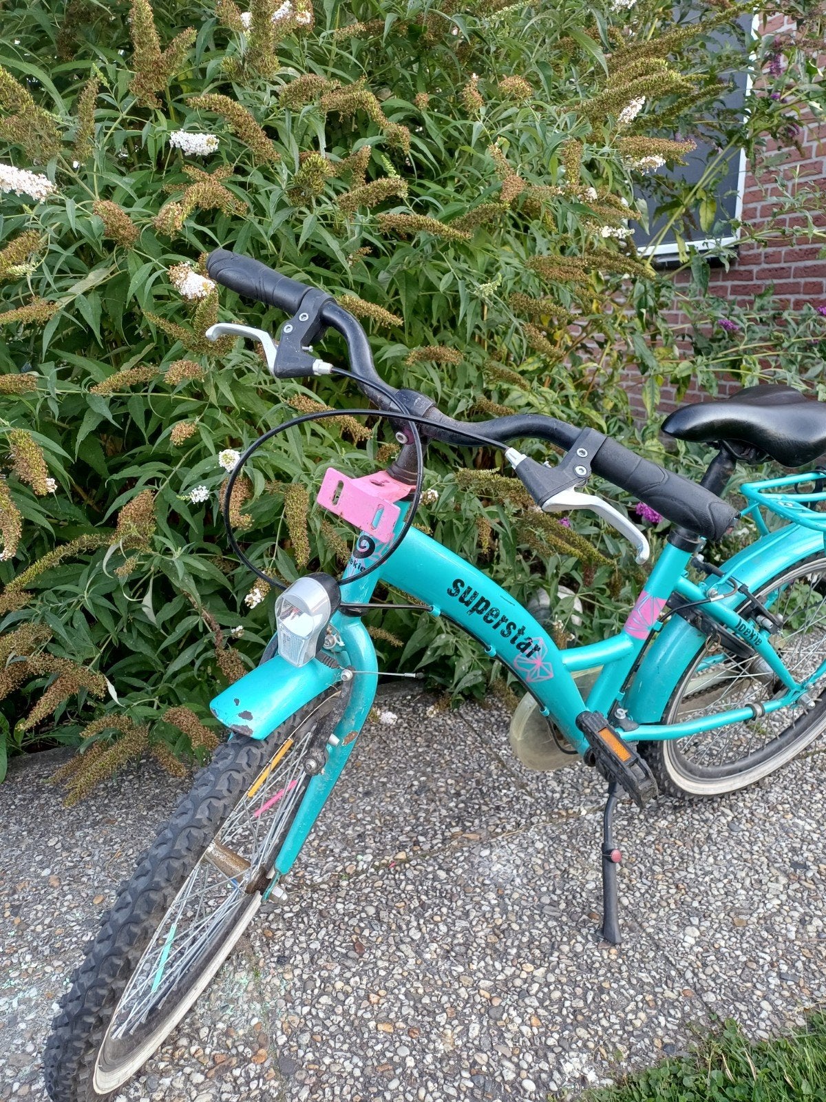 20 inch Superstar Loekie kinderfiets meisjesfiets, Fietsen en Brommers, Terugtraprem, Gebruikt, Handrem, 20 inch