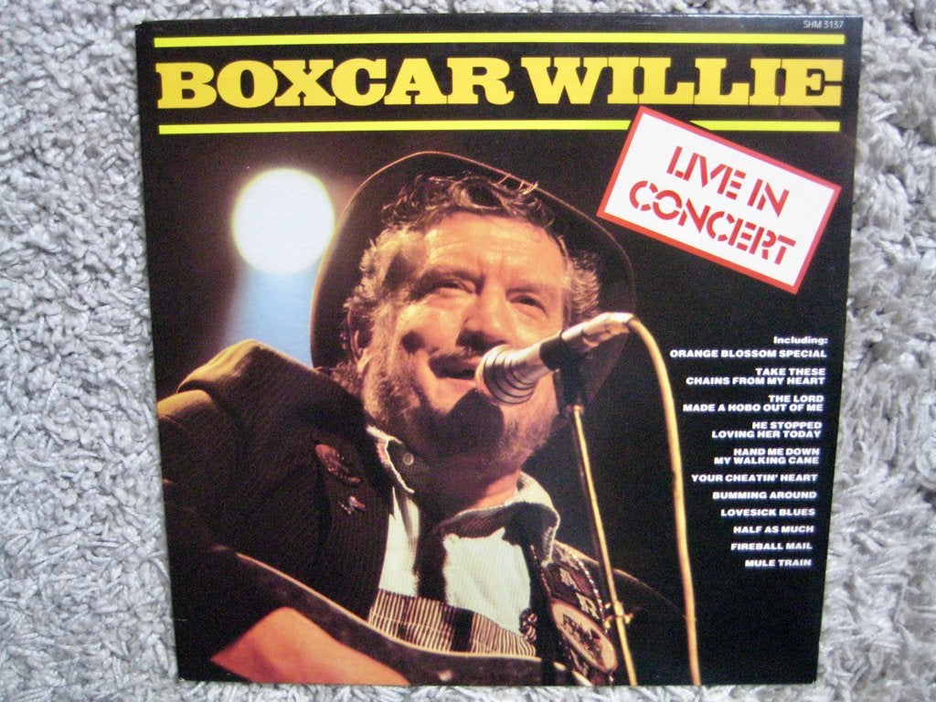 Boxcar Willie - Live in concert, LP, Ophalen of Verzenden, Zo goed als nieuw, 12 inch
