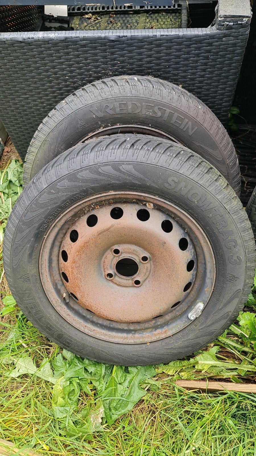2 winterbanden 15", Auto diversen, Aanhangwagen-onderdelen, Ophalen of Verzenden