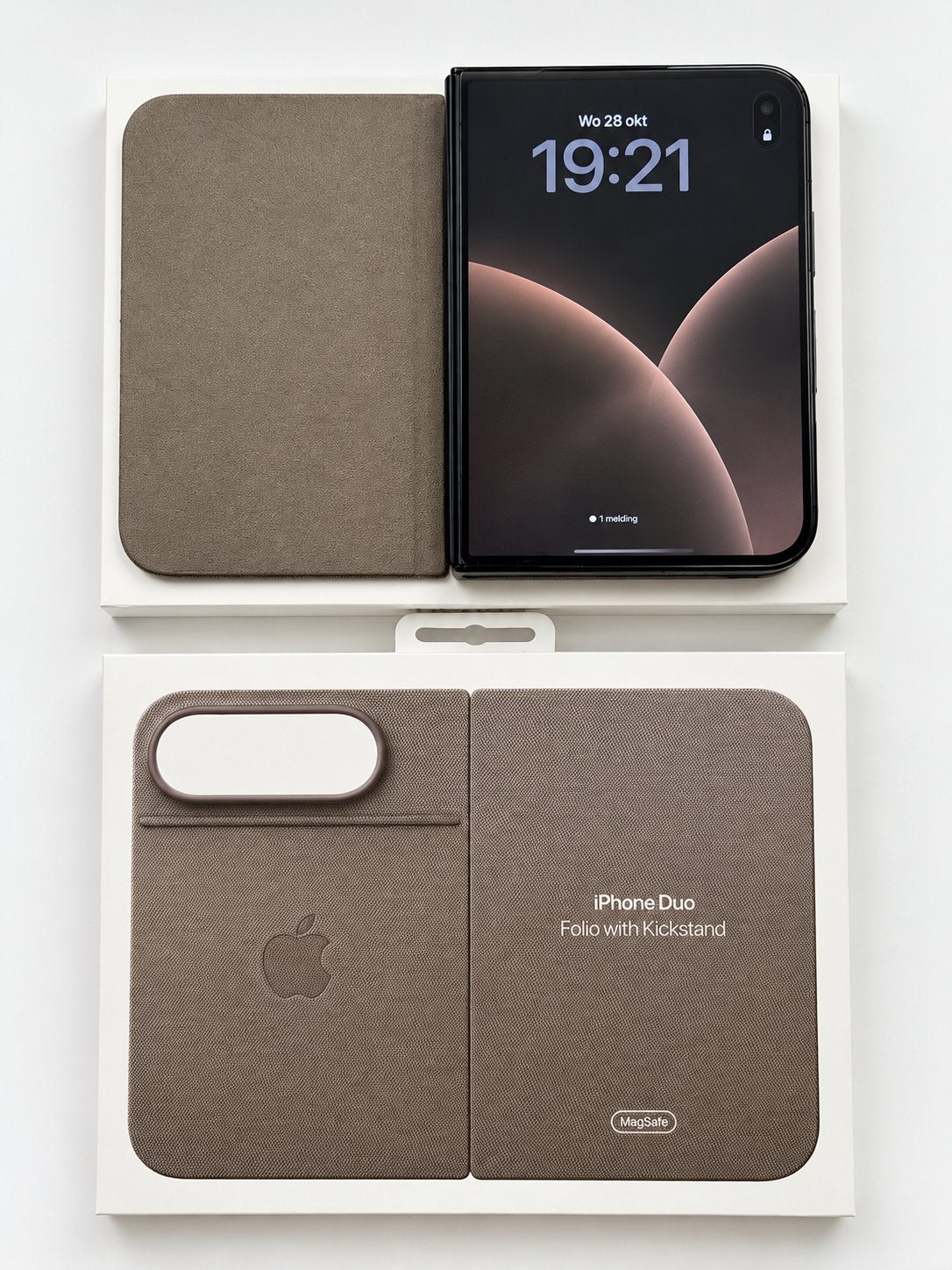 iPhone Duo 512GB met Folio Kickstand Hoesje, Telecommunicatie, Ophalen of Verzenden, Zo goed als nieuw, 512 GB, IPhone Duo