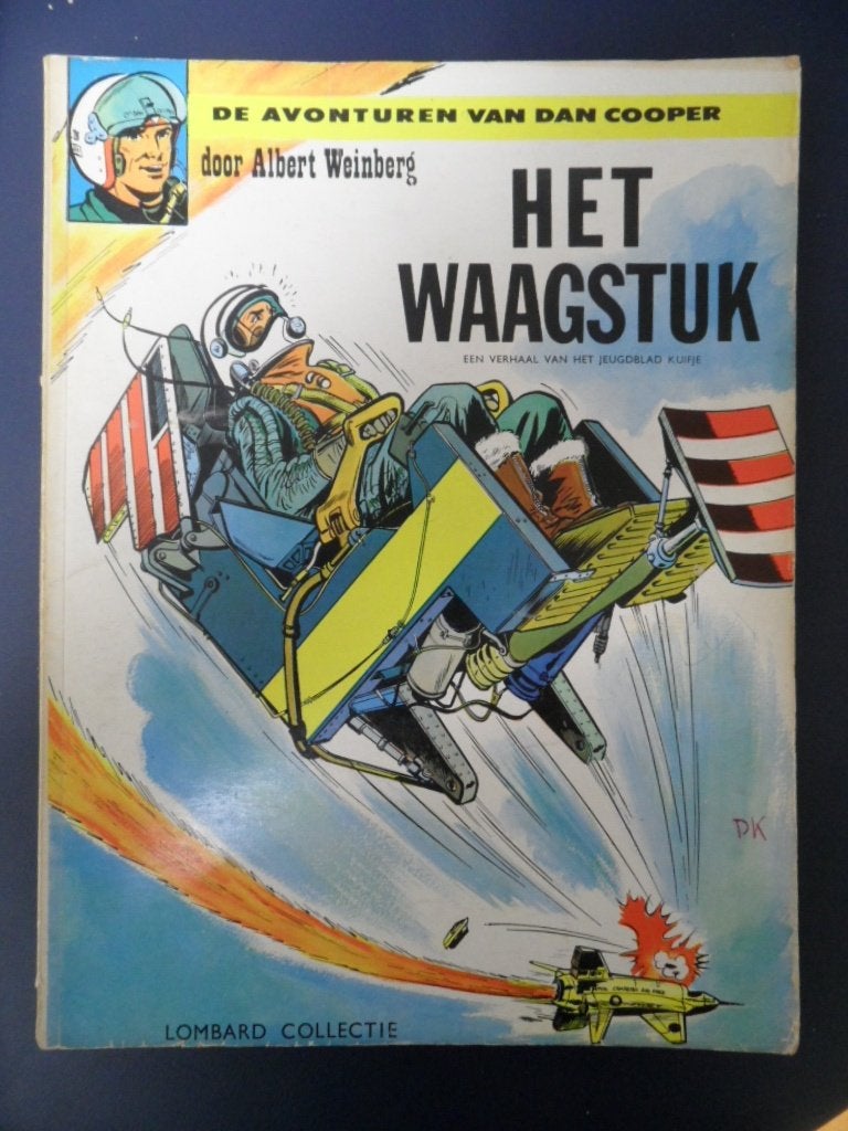 Dan Cooper. Het Waagstuk 1e dr heruitgave + kuifjepunt, Eén stripboek, Ophalen of Verzenden, Gelezen