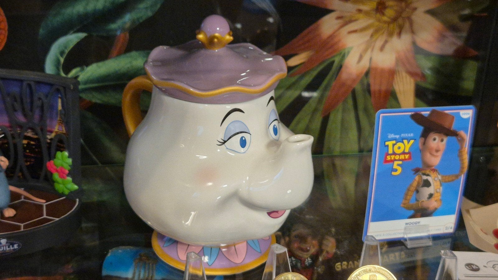 Disney Belle en het Beest Mevrouw Theepot, Ophalen, Assepoester of Belle, Nieuw, Beeldje of Figuurtje