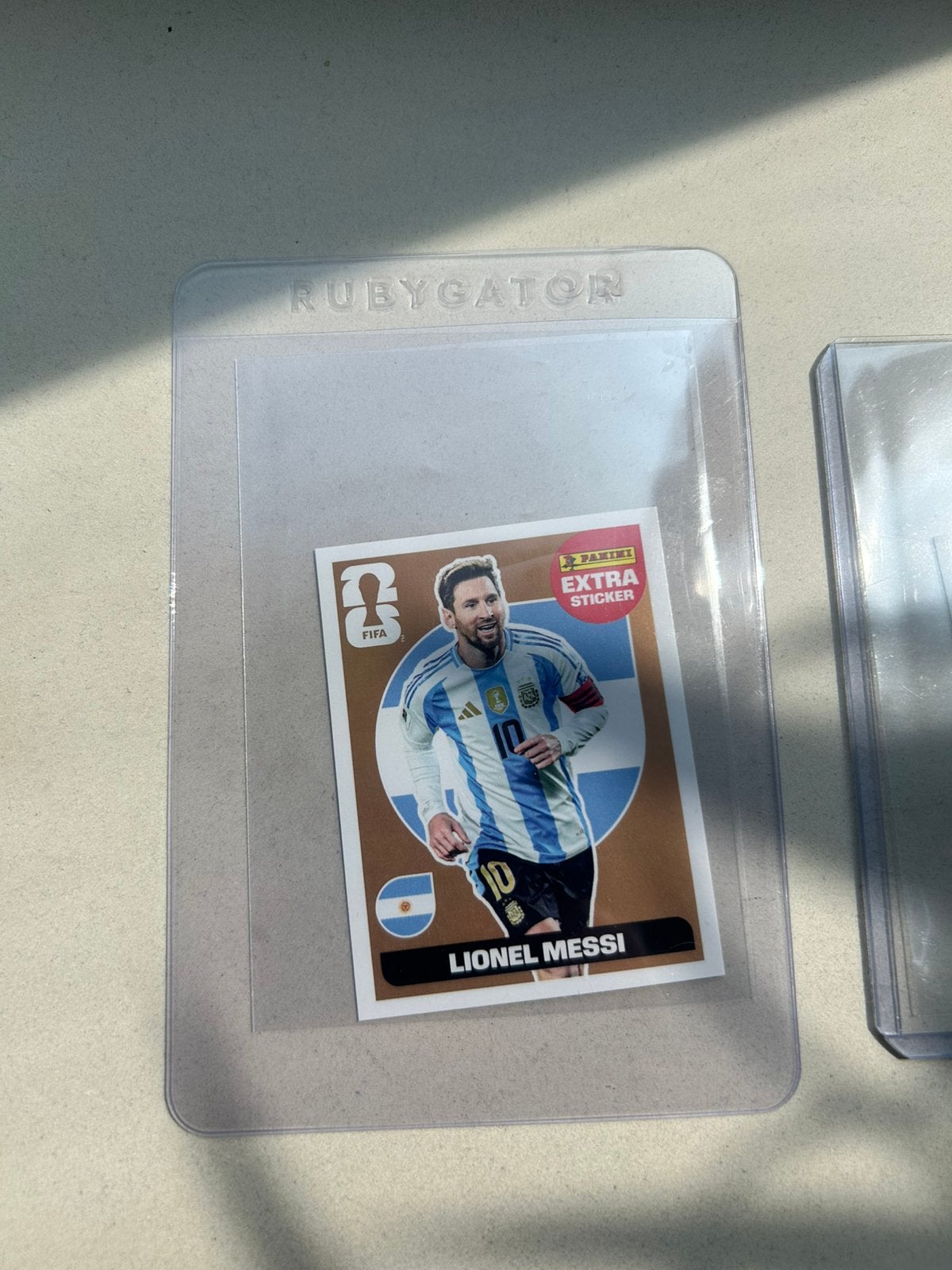 Messi Bronzen extra sticker, Ophalen of Verzenden, Nieuw, Buitenlandse clubs, Poster, Plaatje of Sticker