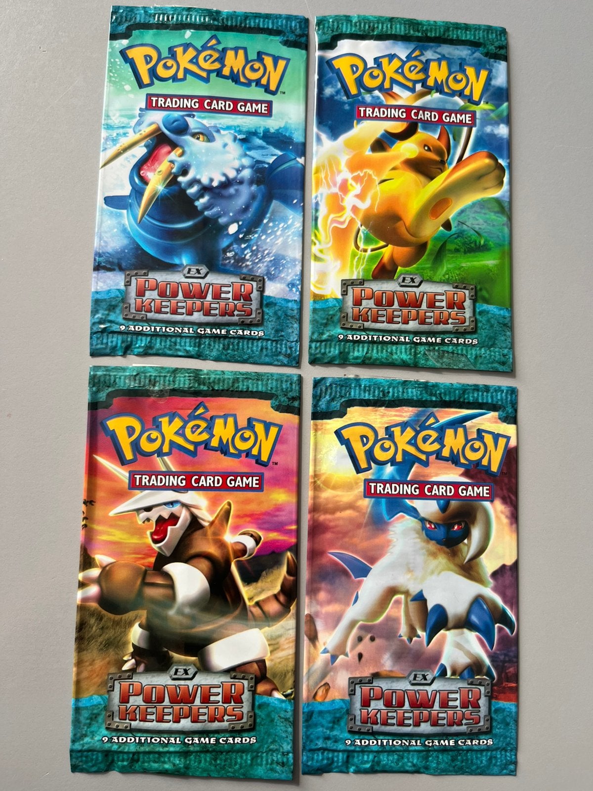 Pokemon booster empty EX power keepers art set complete, Ophalen of Verzenden, Gebruikt, Booster