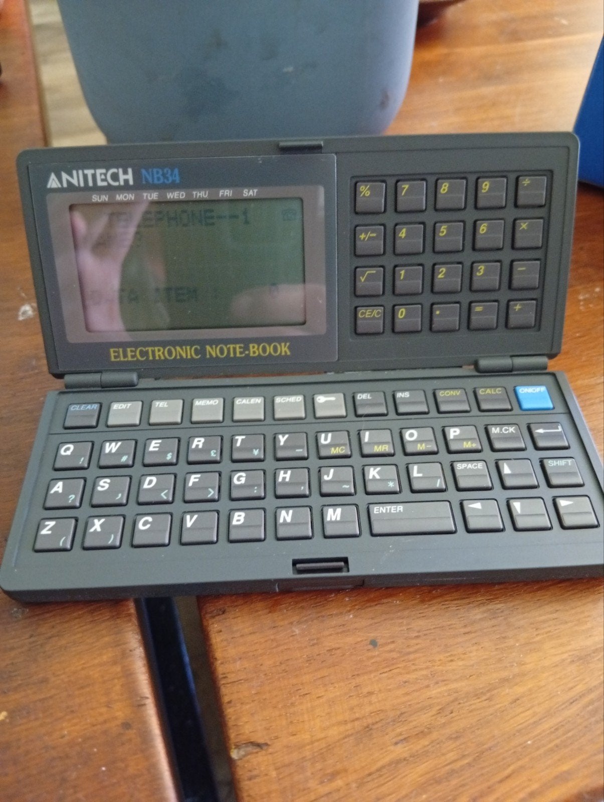 Anitech NB34 Elektronisch Notitieboekje / PDA, Telecommunicatie, Pda's, Gebruikt, Overige systemen, Overige merken, Ophalen of Verzenden