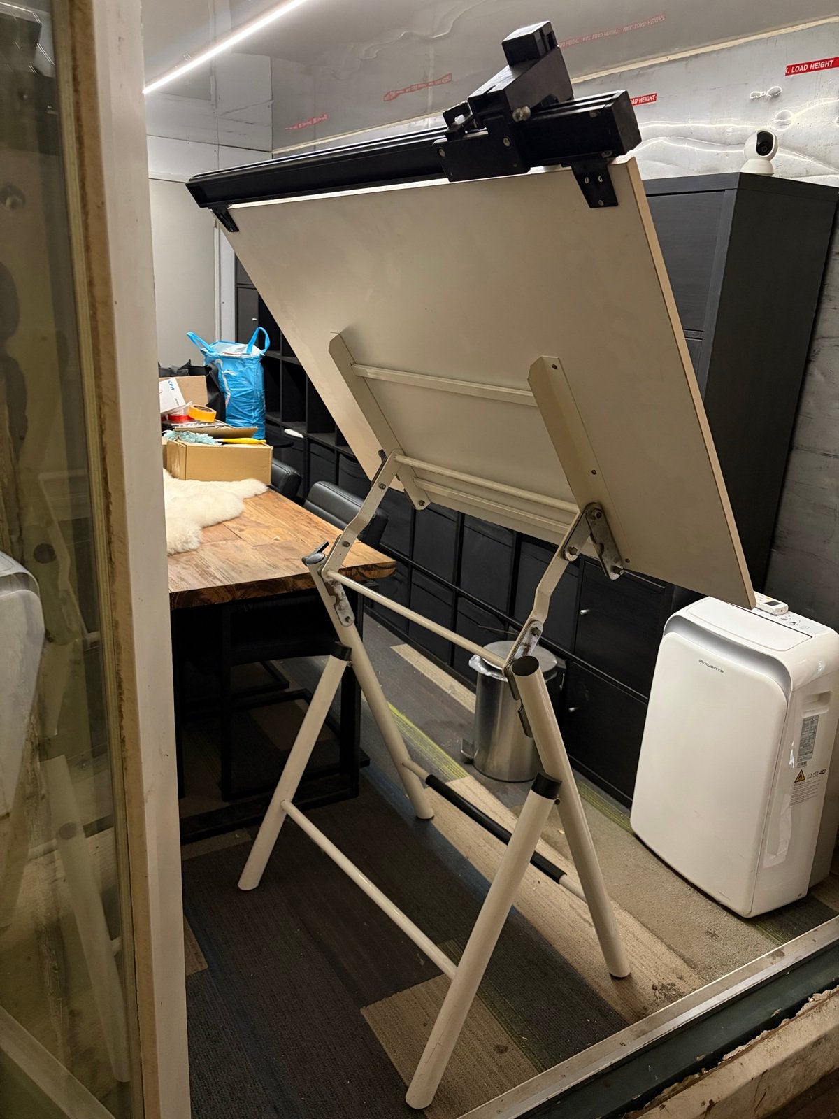 Tekentafel met verstelbaar blad en tekenliniaal, Ophalen of Verzenden, Gebruikt