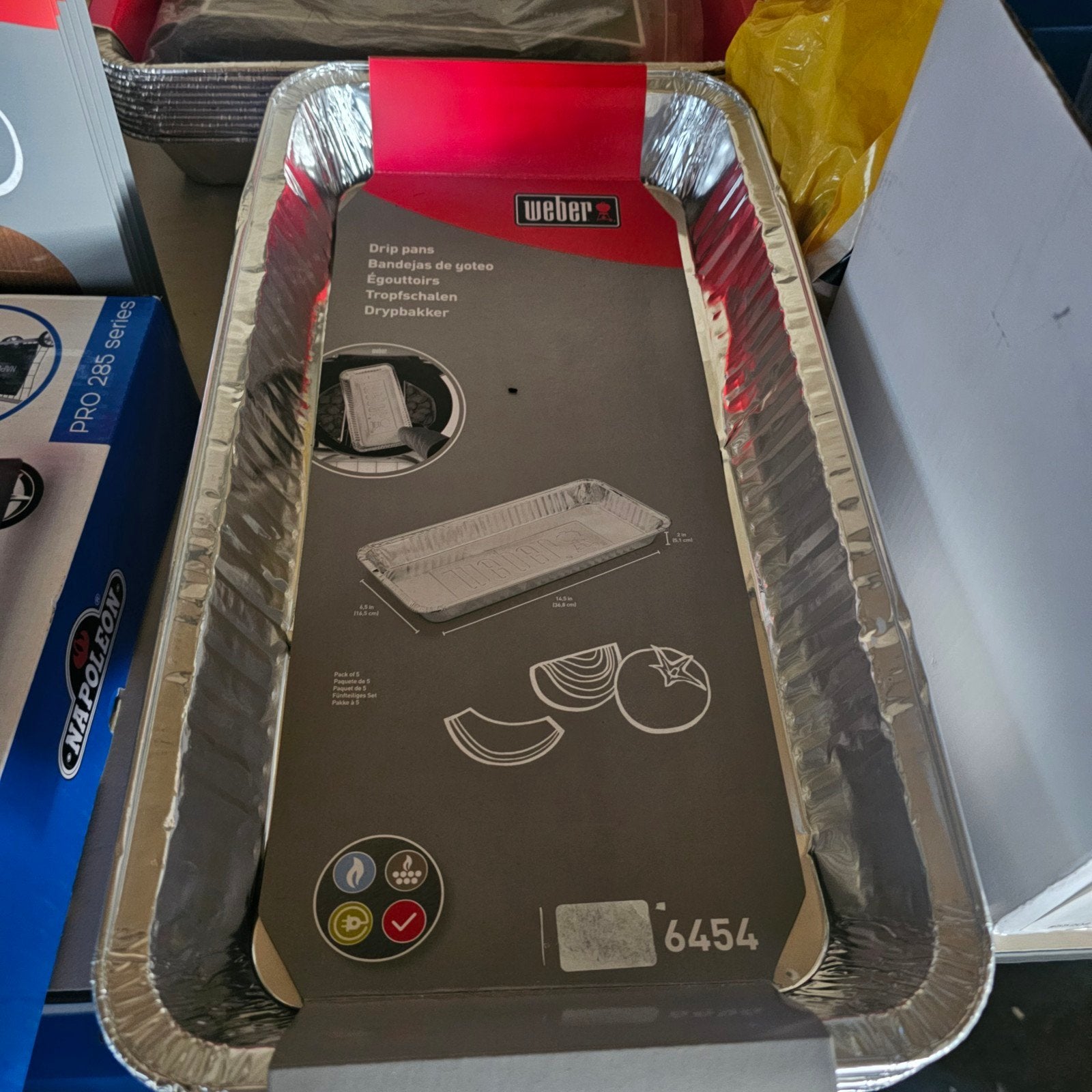 Weber Drip Pannen - Aluminium Wegwerpbakjes voor BBQ, Ophalen of Verzenden, Nieuw, Weber