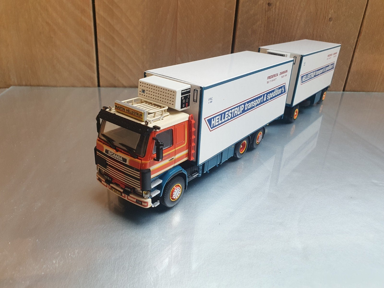 WSI Scania 143 combi Martin Hellestrup, Ophalen of Verzenden