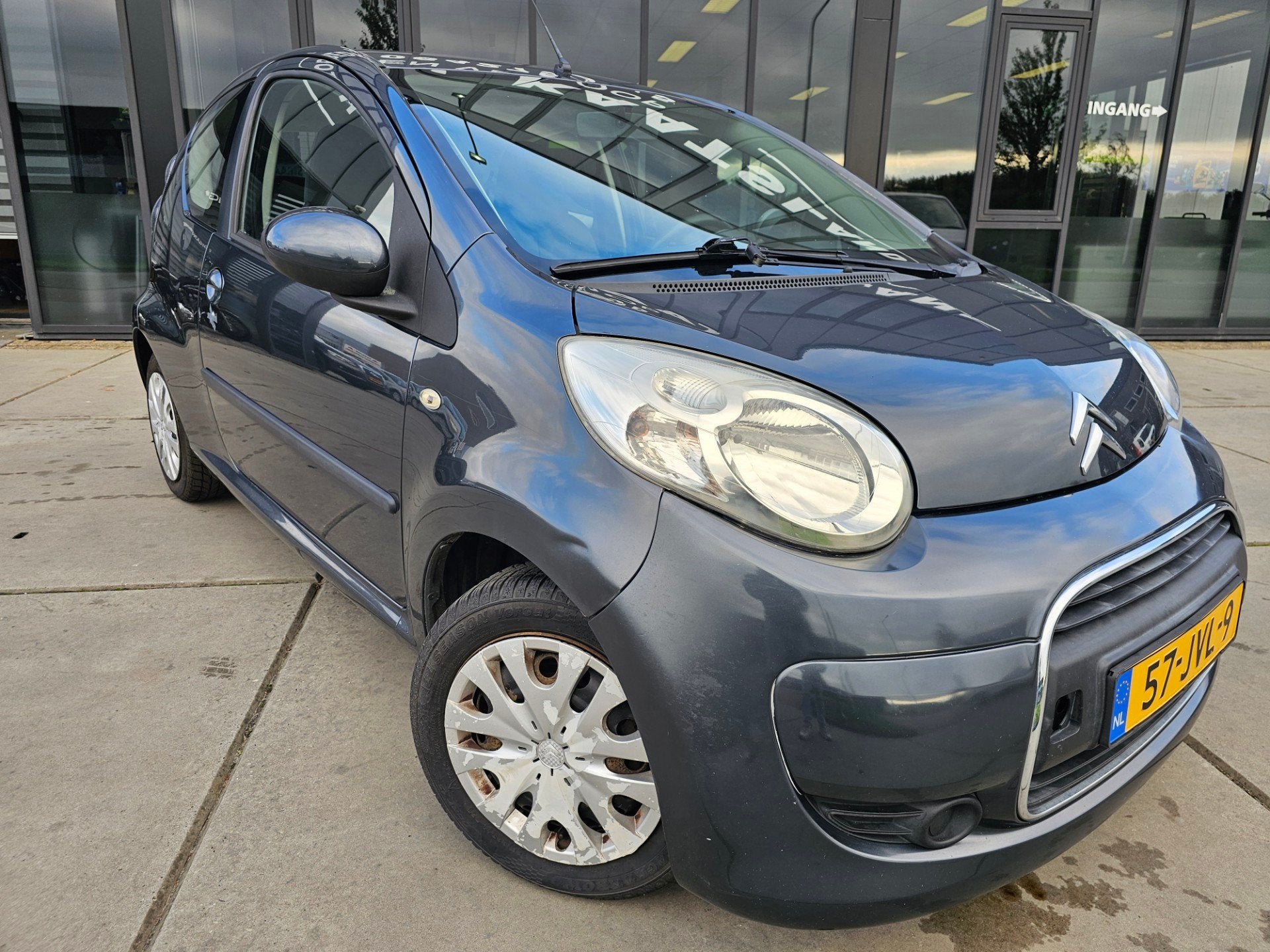Citroen C1 1.0-12V Ambiance - Electr Ramen - Stuurbekrachtig, Voorwielaandrijving, Stof, Gebruikt, Zwart