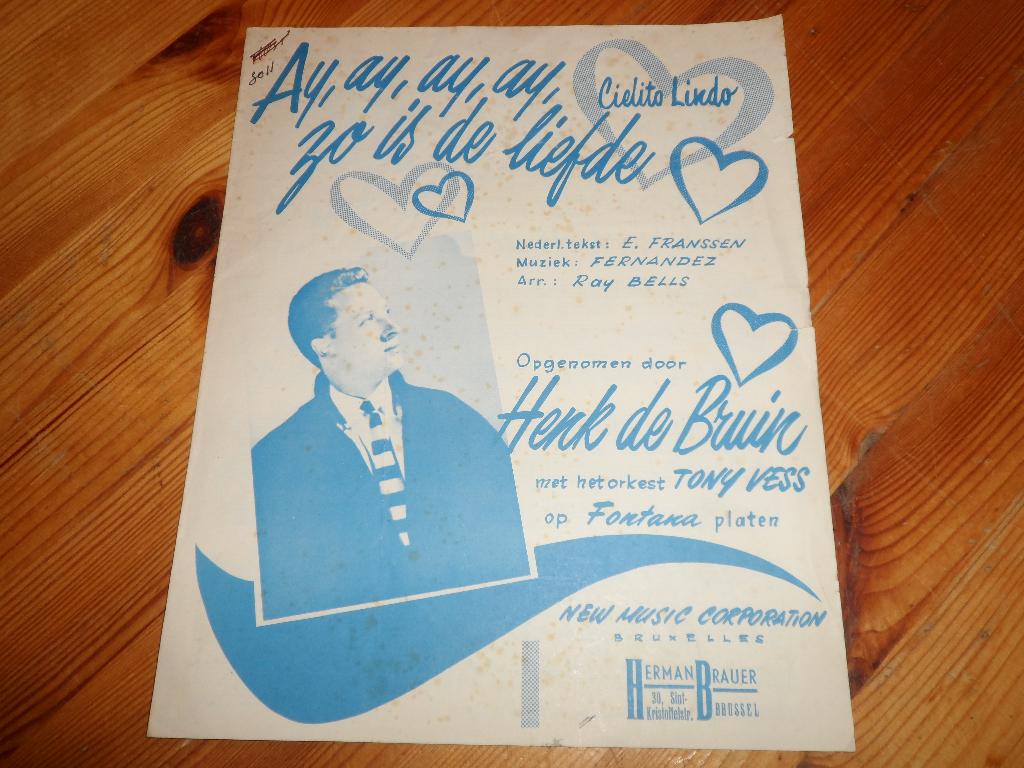 Ay ay ay ay zo is de liefde - fernandez / ray bells, Gebruikt, Gitaar, Ophalen of Verzenden, Artiest of Componist