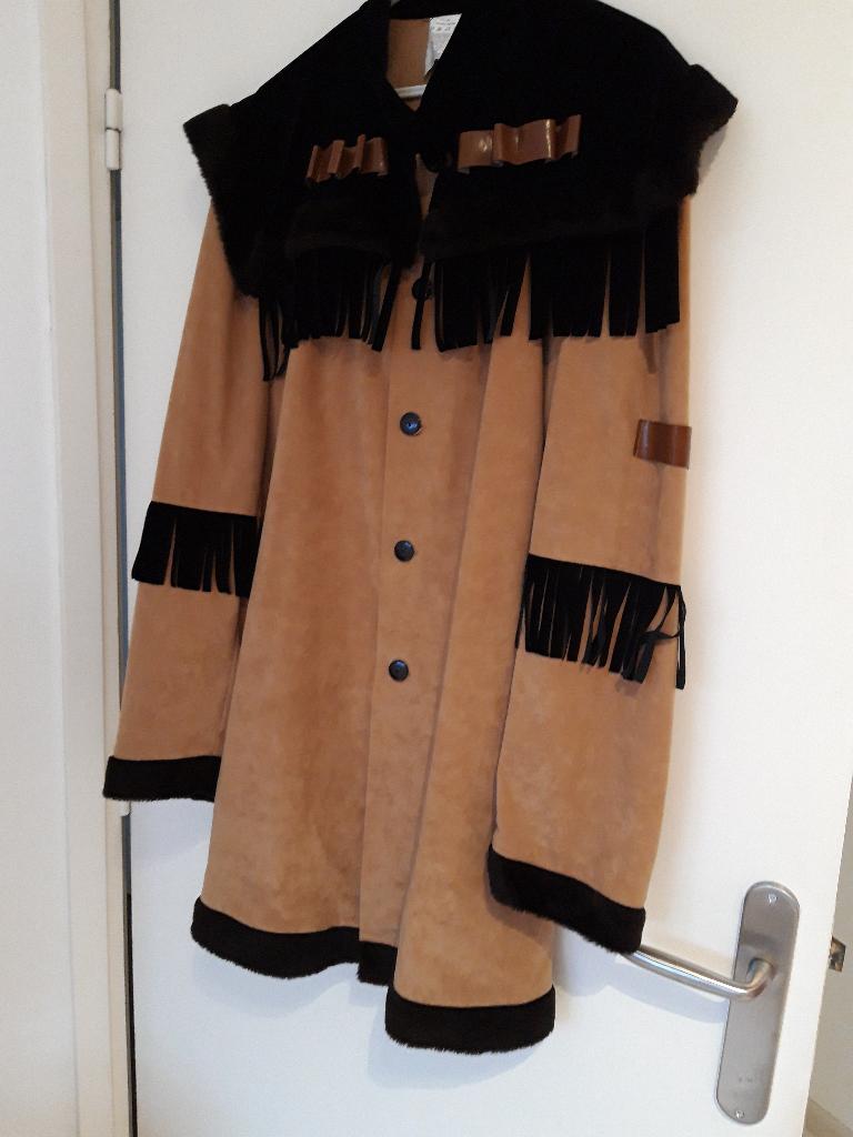 Een western-stijl kostuumjas met franjes, Maat 52/54 (L), Carnaval, Verzenden, Zo goed als nieuw