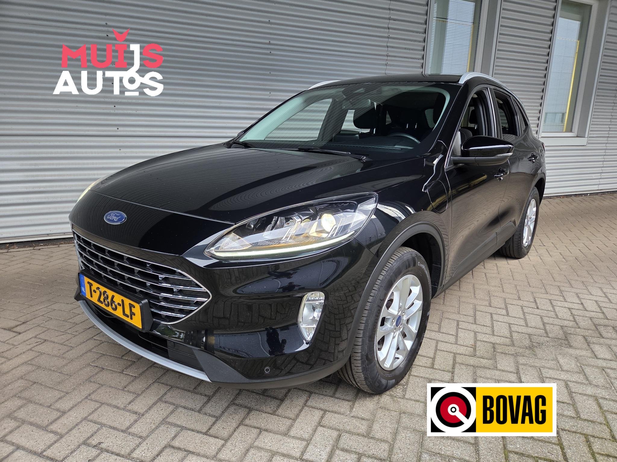 Ford Kuga 2.5 PHEV Titanium, Auto's, Dealer onderhouden, Gebruikt, Euro 6, Zwart