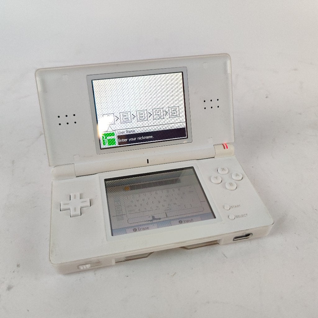Nintendo DS Lite wit -vlekken onder in het scherm, Spelcomputers en Games, Gebruikt, Wit, Ophalen of Verzenden, X