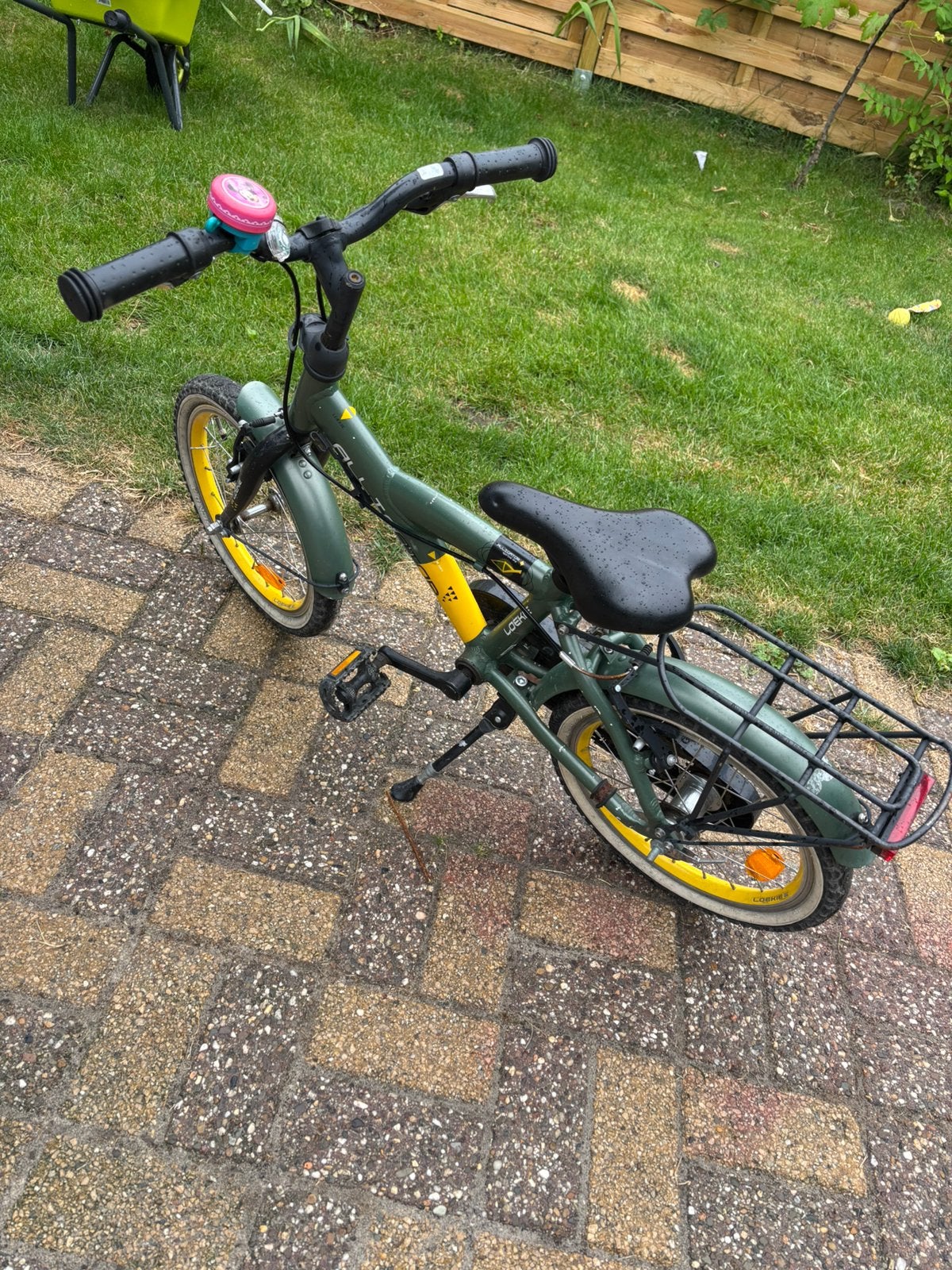 Kinder fiets, Fietsen en Brommers, Ophalen of Verzenden, Gebruikt, Terugtraprem, Minder dan 16 inch