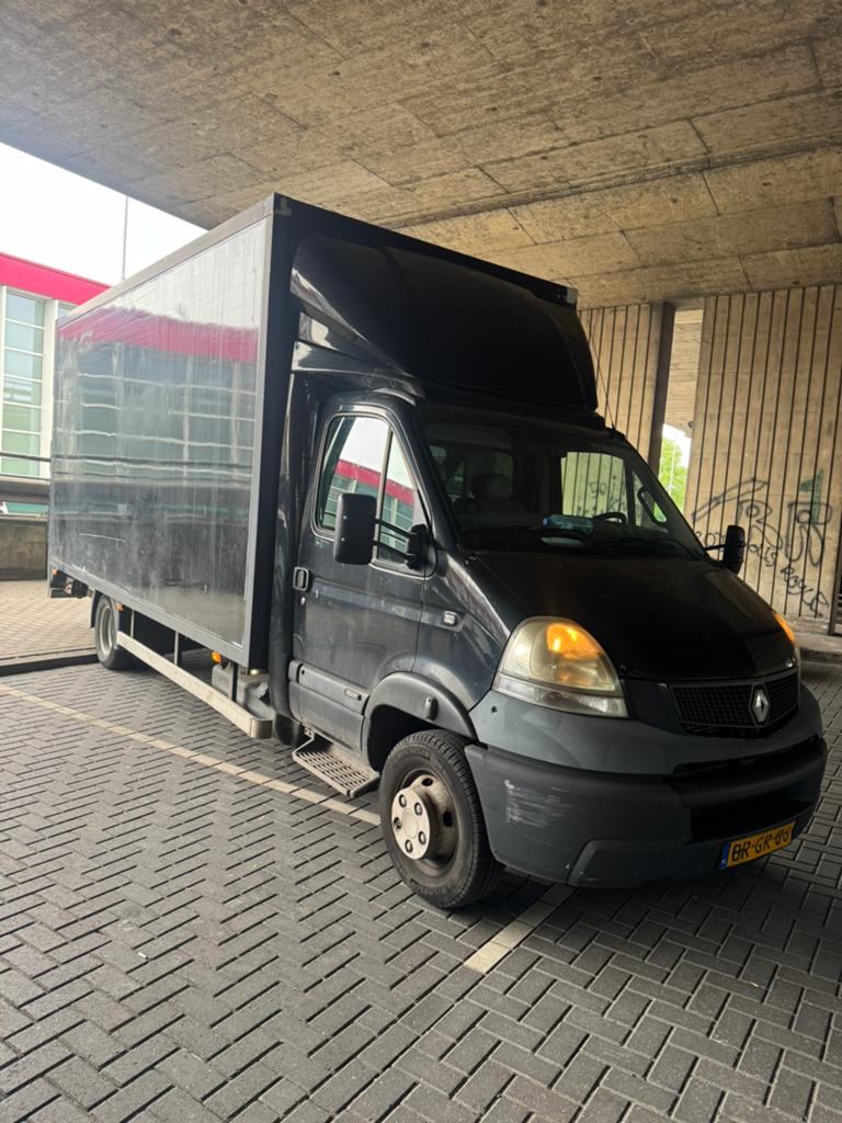 Renault mascott 2005 160-55, Auto's, Bestelauto's, Particulier, Renault, Diesel, Handgeschakeld, Zwart, Grijs, Stof, Ophalen